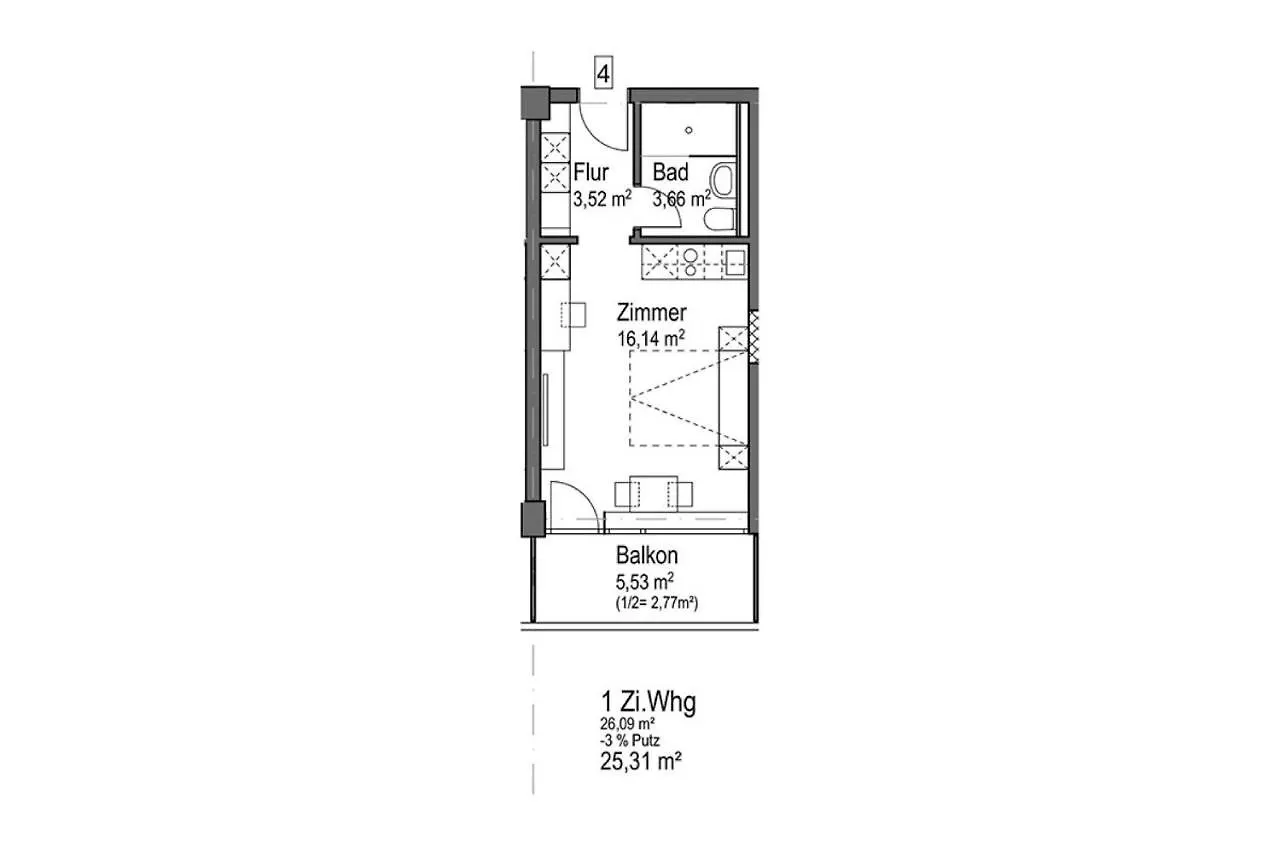Huber Living Basic 304 Apartment Germering 0*,  Germany